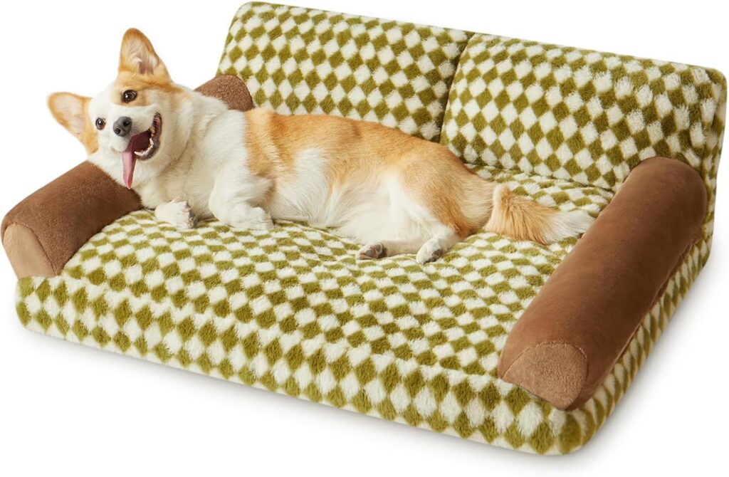 Checkered Pet Couch Bed