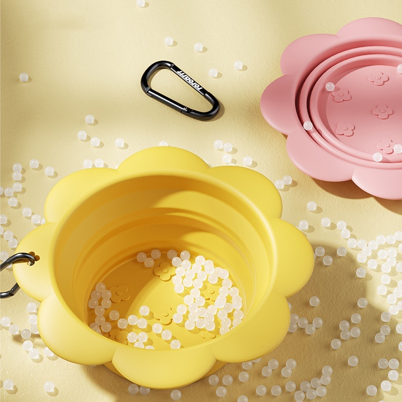 Flower Foldable Silicone Pet Bowl - Image 3