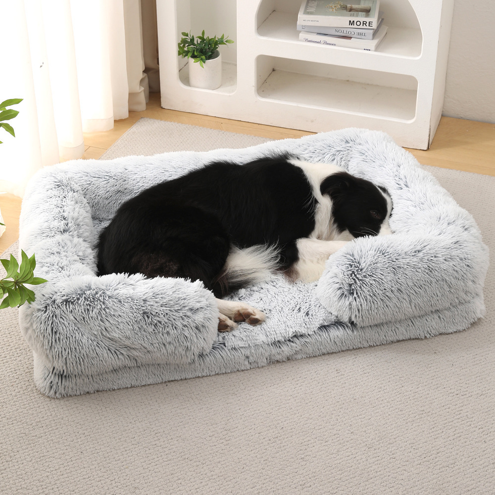 Plush Round Winter Pet Bed