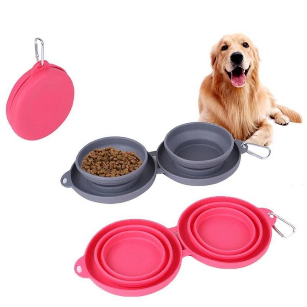 Foldable Double Pet Feeding Bowl - Image 7