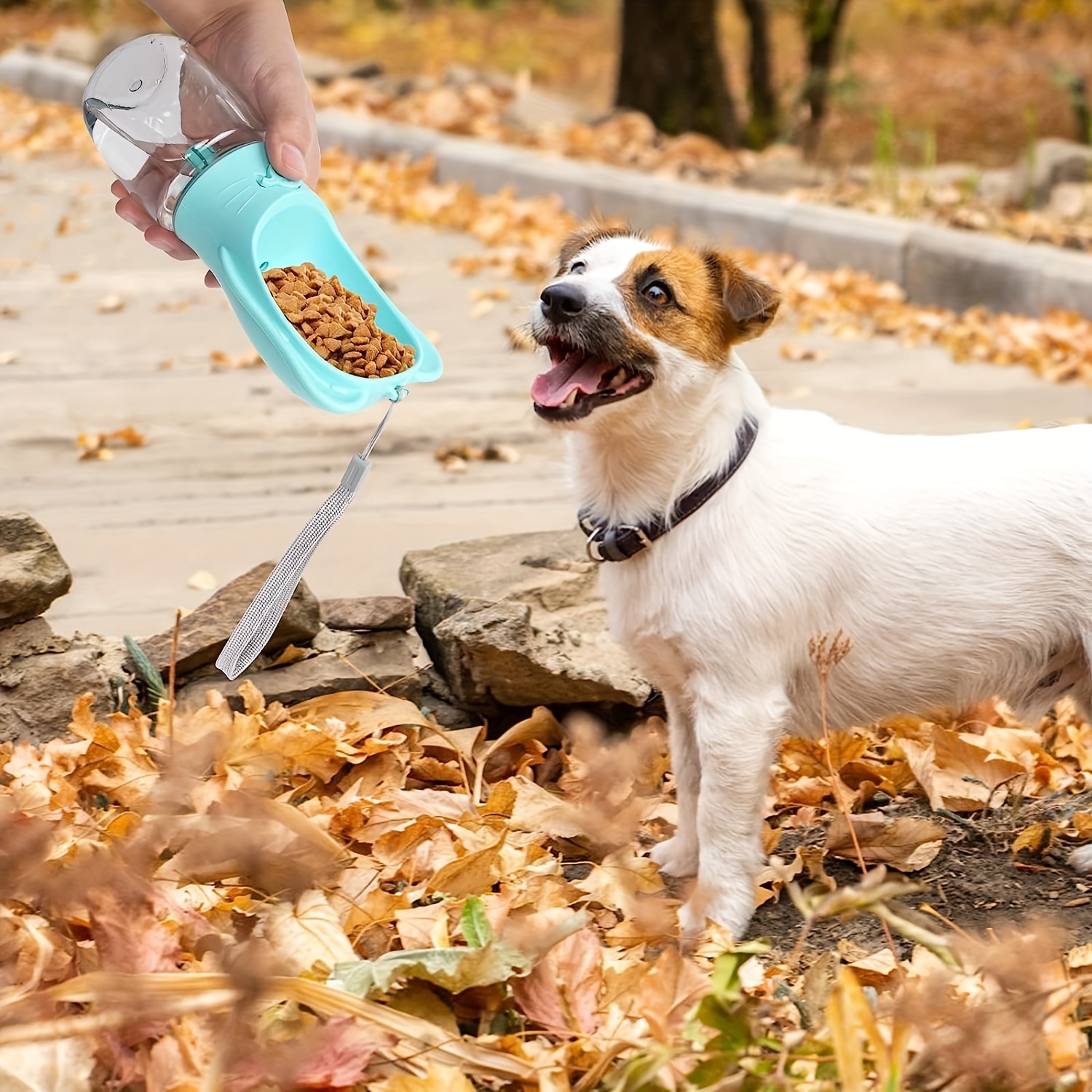 2-in-1 Portable Dog Water Bottle with Food Container - Image 3