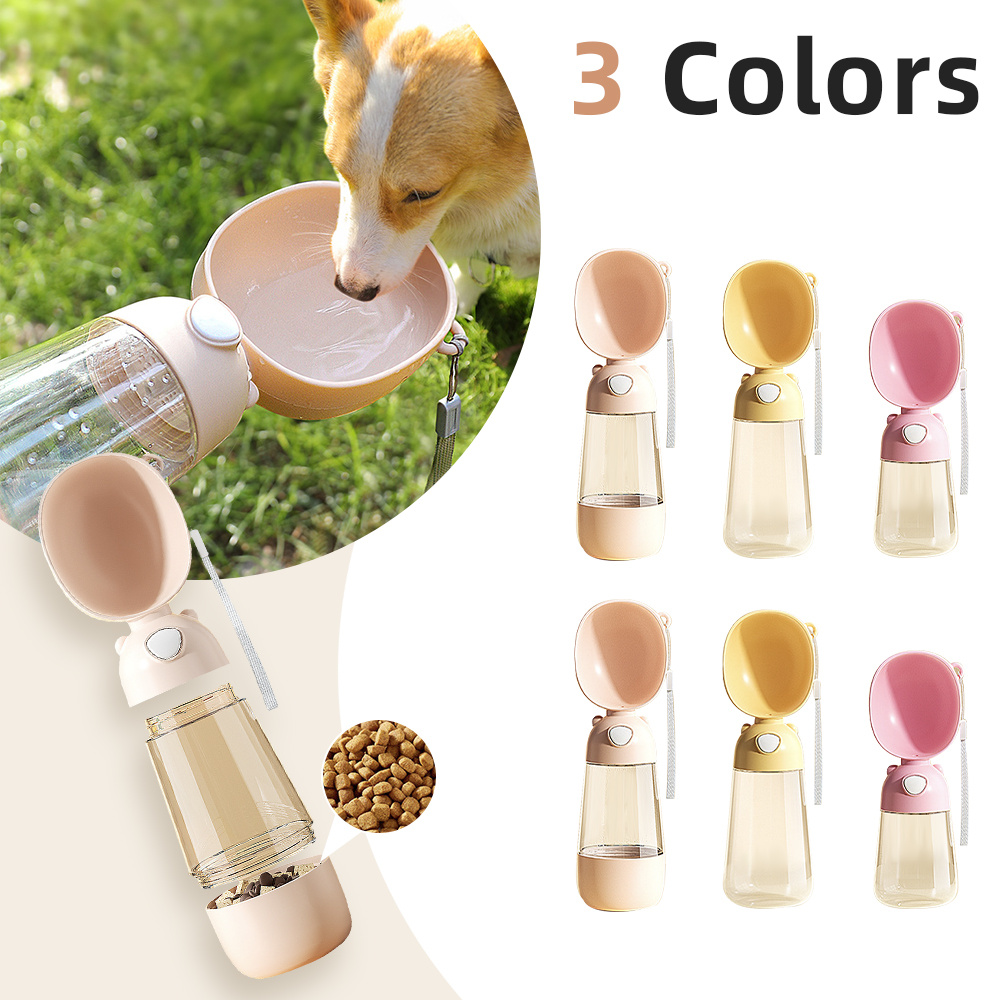 Portable Pet Food and Water Bottle