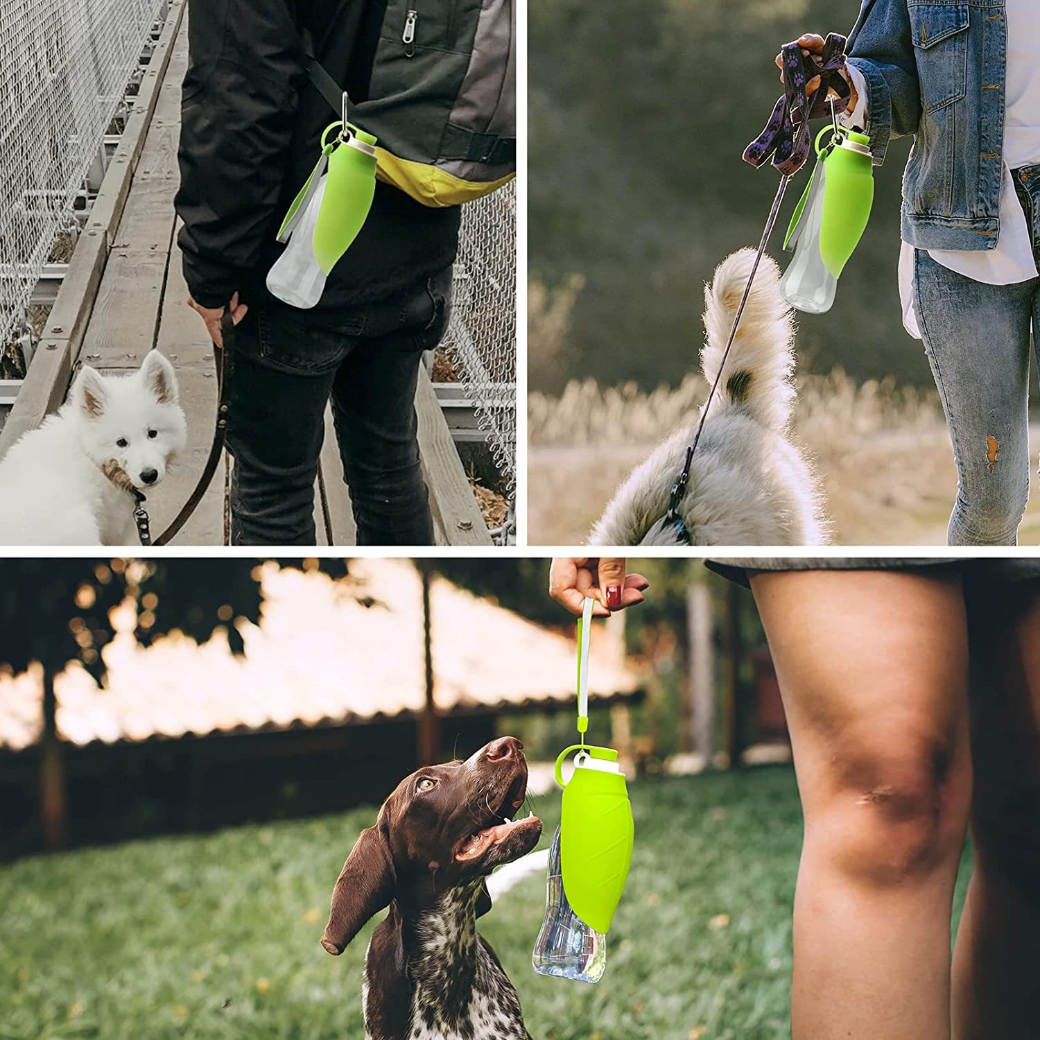 Leak-Proof Pet Water Bottle with Bowl - Image 2