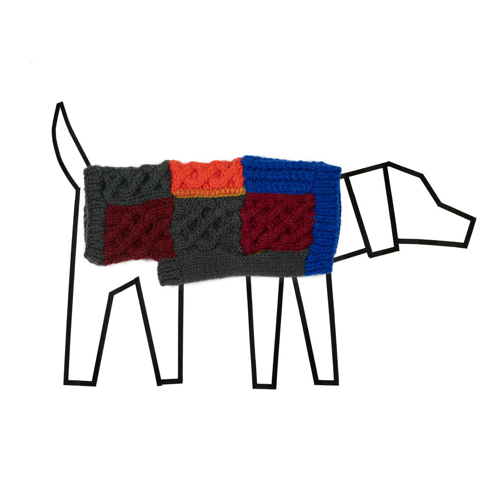 Patchwork Sweater for Dogs for Comfortable Dog Wear