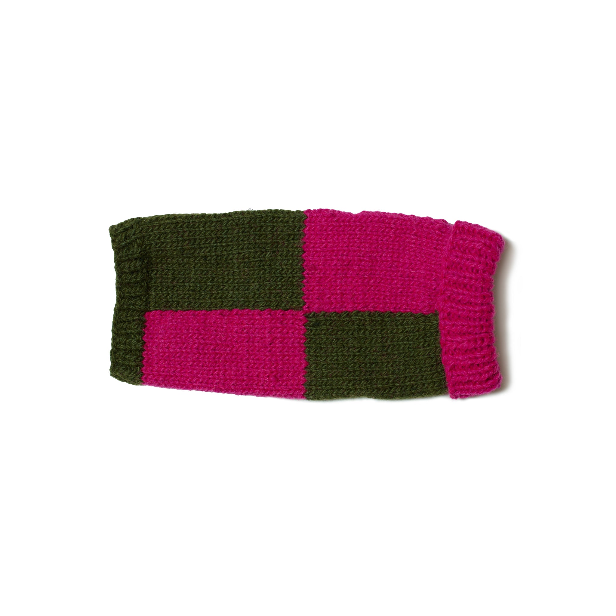 Checkered Sweater Olive and Pink for Dogs