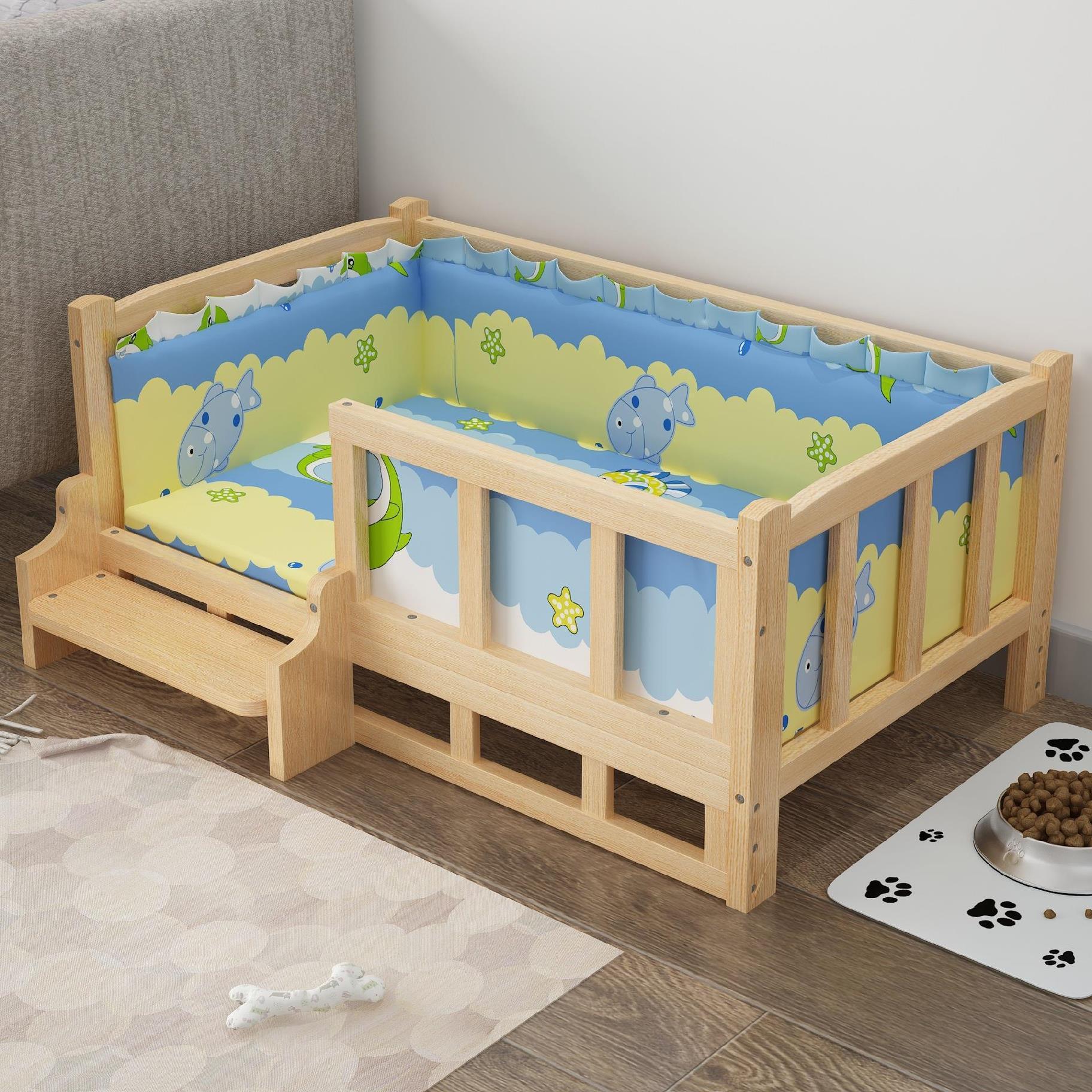 Summer Wooden Pet Bed - Image 8