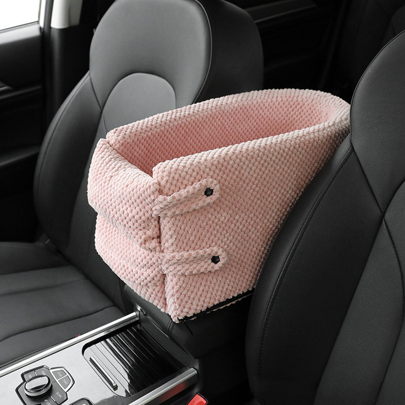 Quilted Car Armrest Pet Carrier Seat - Image 10